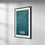 Thumbnail: Tilburg - Stadsposter in kleur Groen