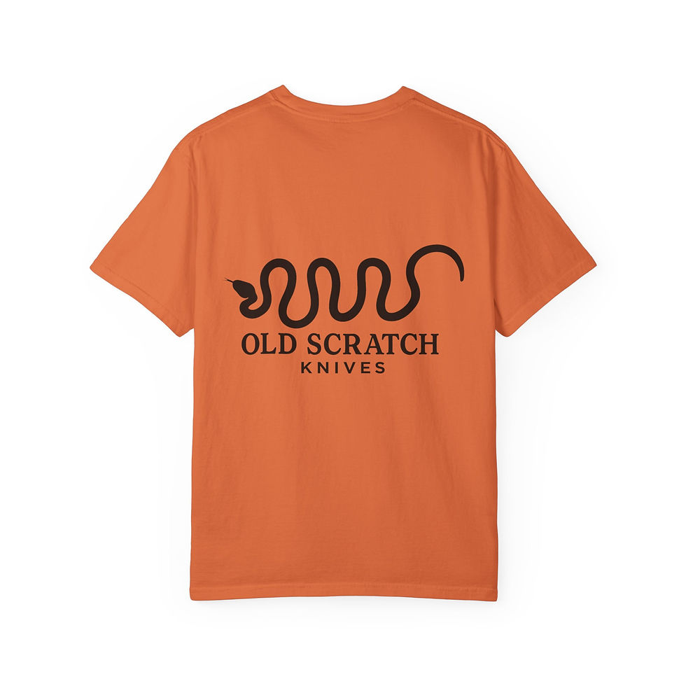 Thumbnail: Unisex Garment-Dyed Snake T-Shirt - Casual, Stylish Wear for Everyday Adventures