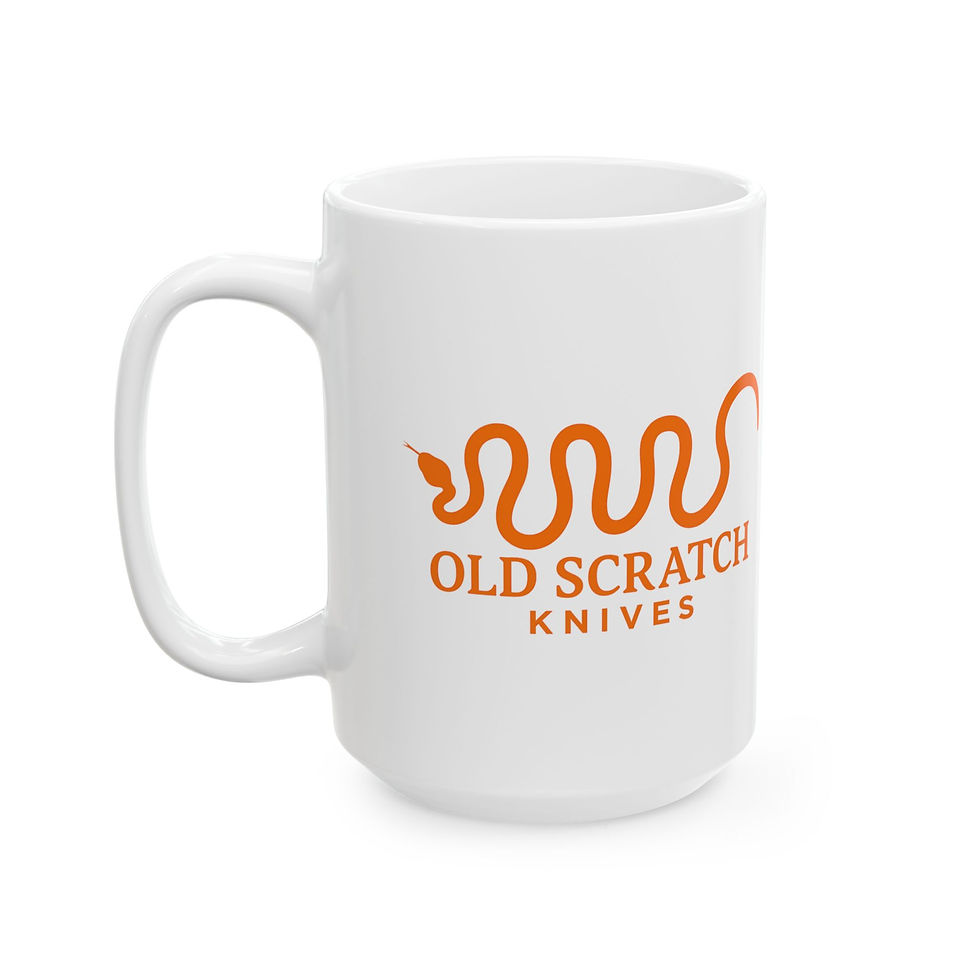 Thumbnail: Old Scratch Knives Ceramic Mug - Perfect for Coffee Lovers - Orange