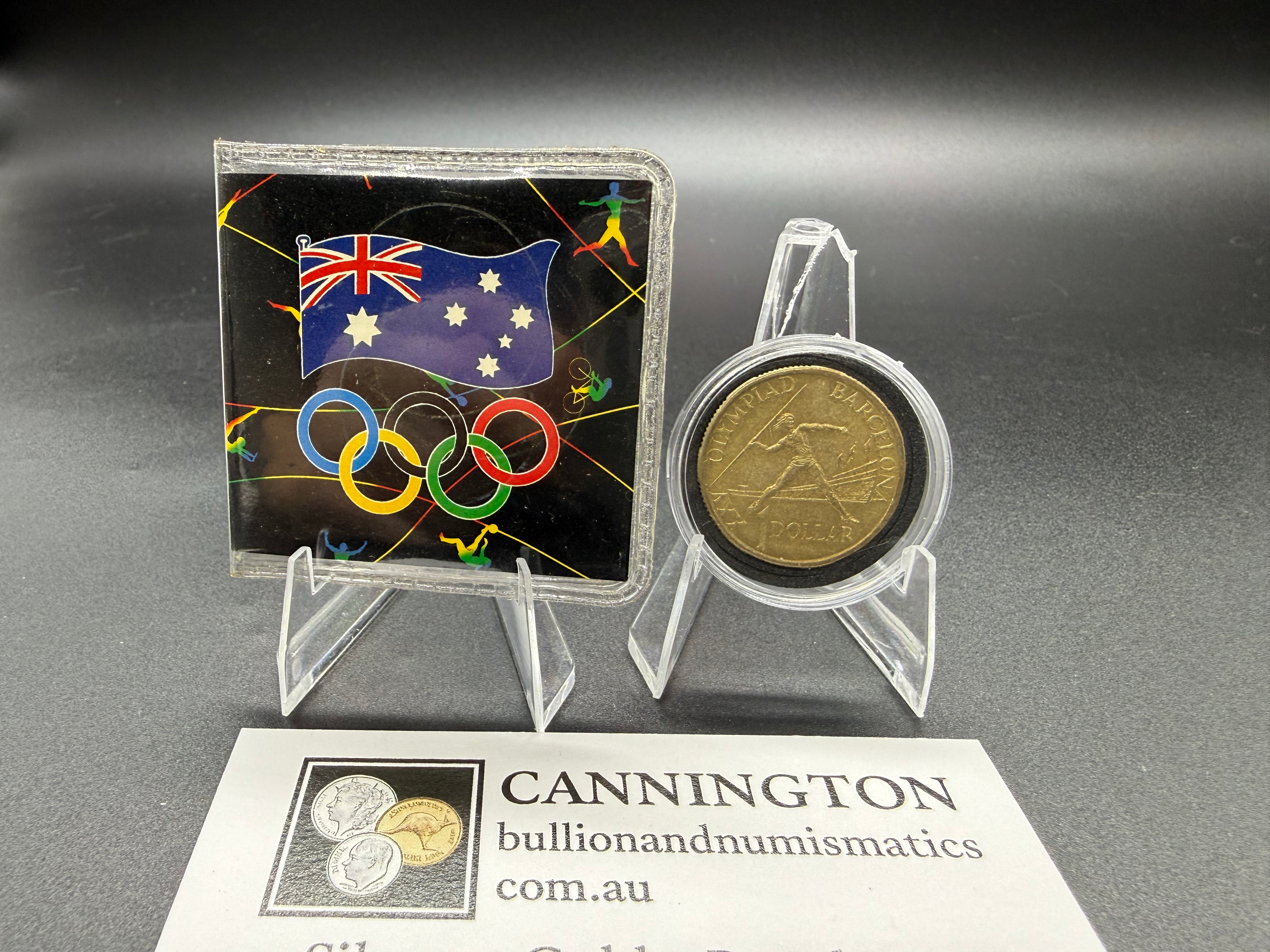 1992 Barcelona Olympics $1 Coin RAM UNC