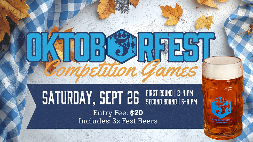 Oktoberfest Day Of Games | Saturday, September 26