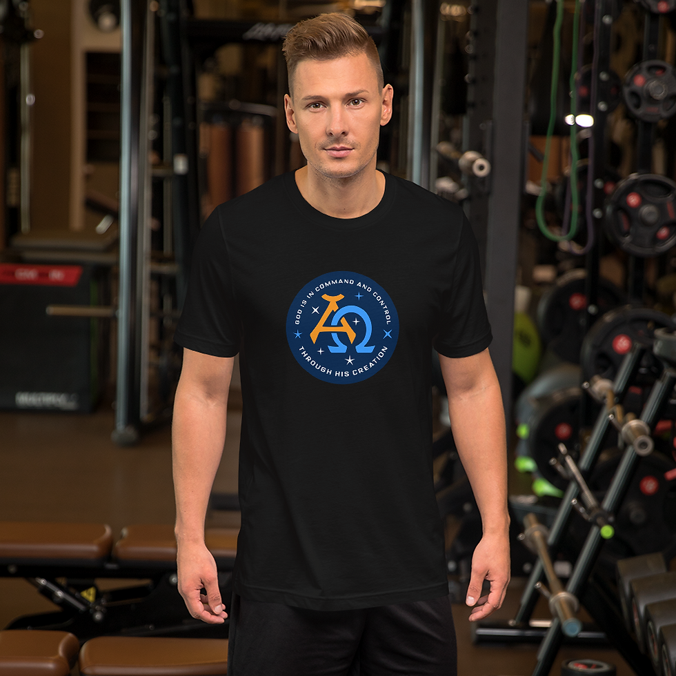 Alpha Omega Large Roundel Short-Sleeve Unisex T-Shirt