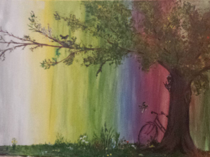 Vier Jahreszeiten, Acryl