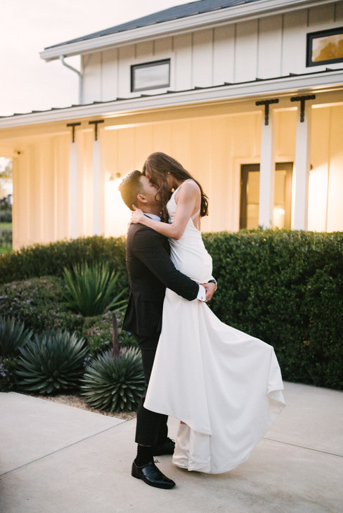 portrait of bride and groom