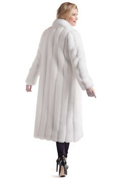 White Mink Signature Full-Length Faux Fur Coat xs,s,m,l,xl