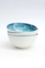 Miniature : Petit bol en porcelaine bleu