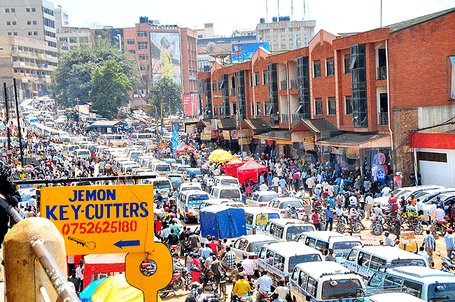 Traffic Jam along streets