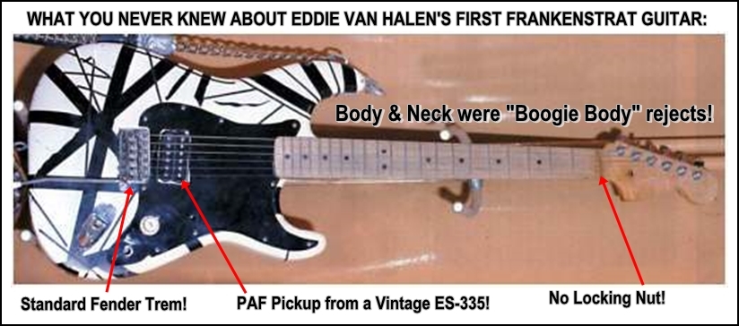 Eddie Van Halen first Frankenstrat guitar details