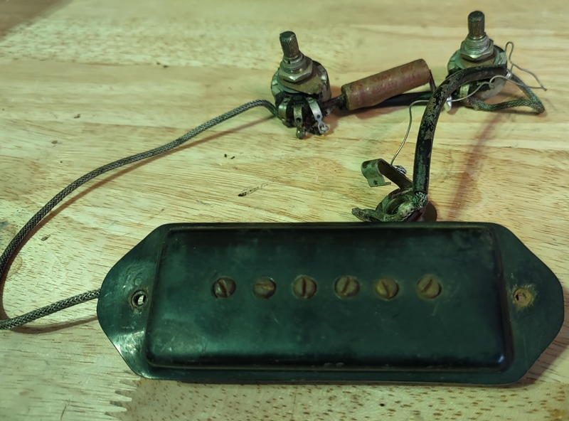 Vintage 1959 Les Paul Junior P-90 to be rewound rebuilt Vintage 1959 Les Paul Junior P-90 to be rewound rebuilt