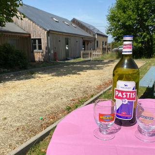 Petanquebaan in de tuin van Gîte Le Chasselet voor ontspanning met familie of vrienden