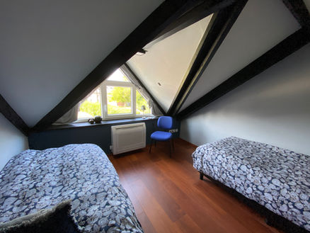 Tweepersoonskamer met privébadkamer en airconditioning in Gîte Le Chasselet