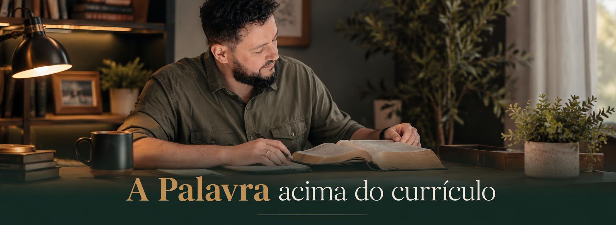 Luis Fernando estudando a Bíblia — A Palavra acima do currículo