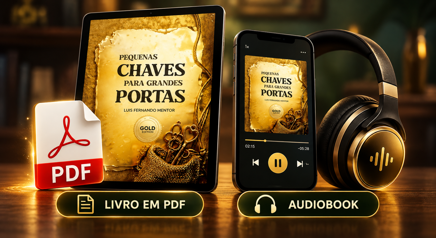 Pequenas Chaves para Grandes Portas Gold Edition em livro PDF e audiobook