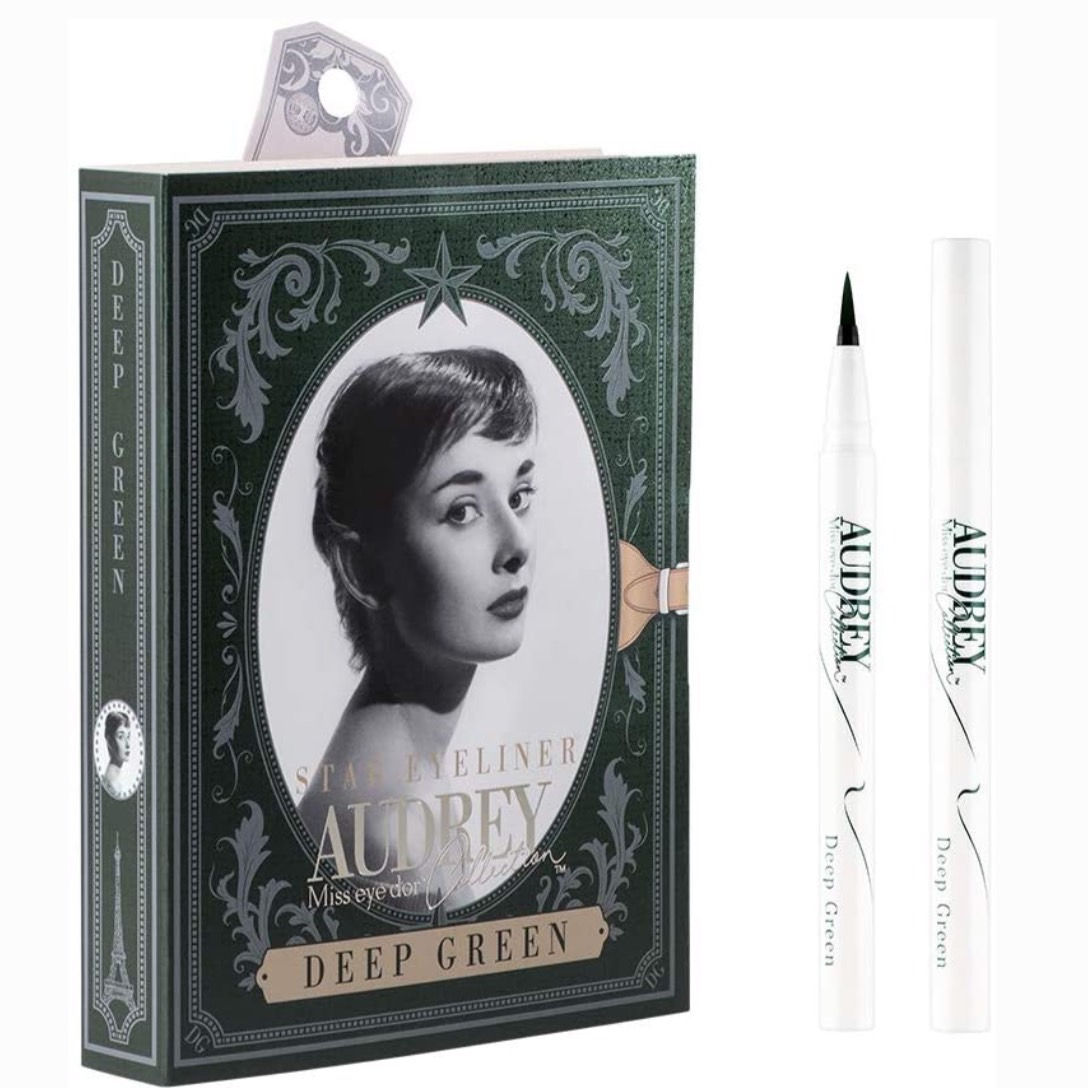 Miss eye d'or ミスアイドール オードリー コレクション スター アイライナー　ディープグリーン