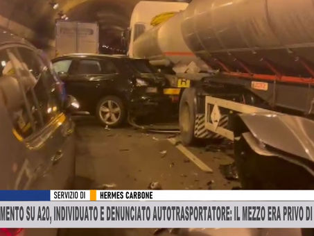 MAXI TAMPONAMENTO IN AUTOSTRADA, INDIVIDUATO E DENUNCIATO L’AUTOTRASPORTATORE: IL MEZZO ERA SENZA REVISIONE