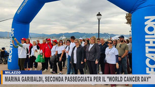MILAZZO: PASSEGGIATA DOMENICALE E SCREENING "WORLD CANCER DAY" IN MARINA GARIBALDI
