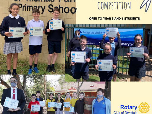 Congratulations to the winners of our Inaugural Creative Writing Competition