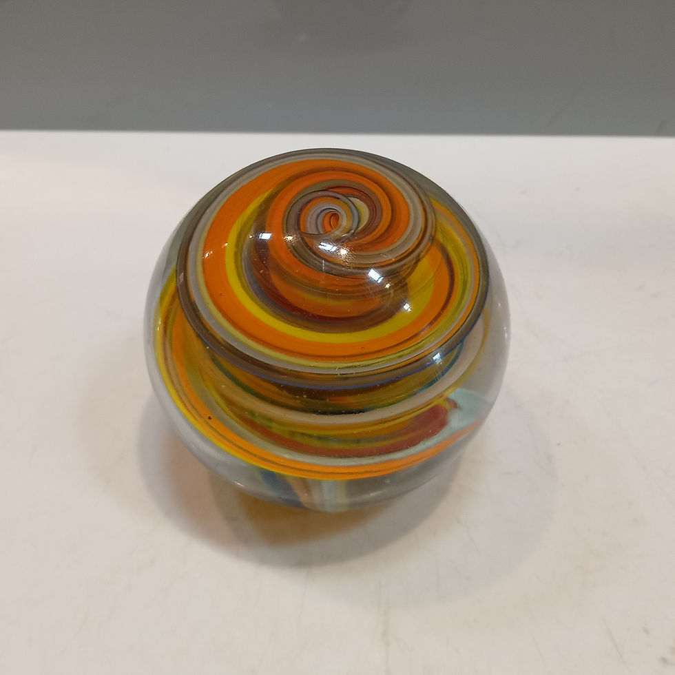 Miniatura: Esfera Decorativa Artística em Vidro Multicolor Premium