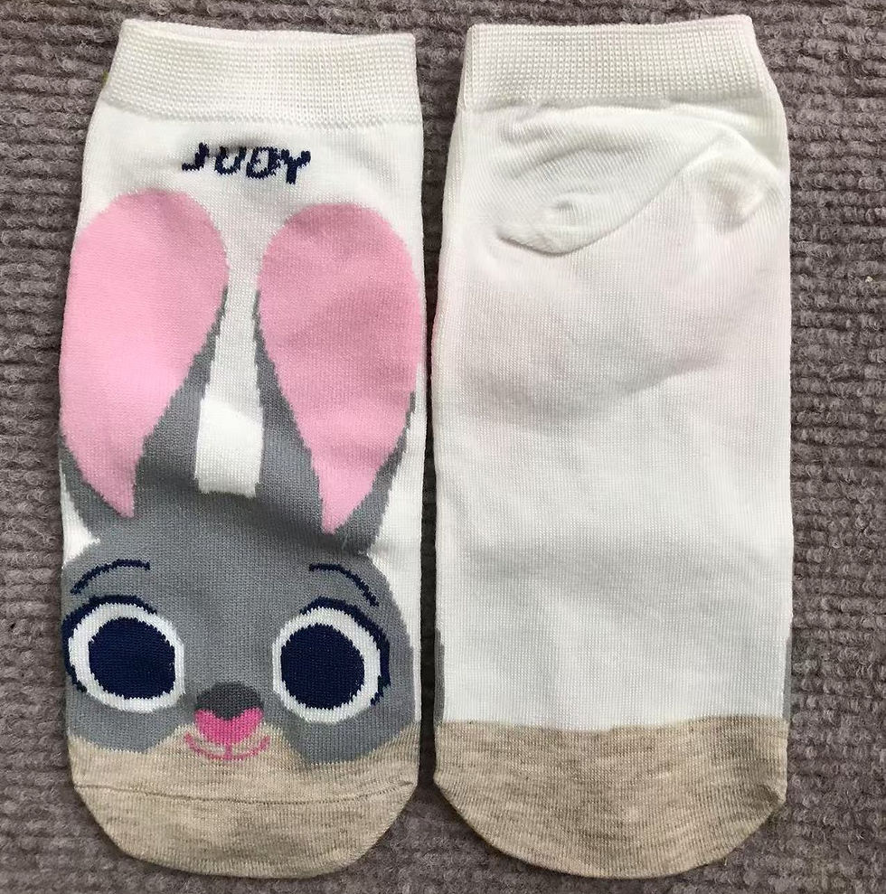 Thumbnail: Disney Cartoon Boat Socks for Teens Bright Color Summer Socks Size 22-24cm Suita