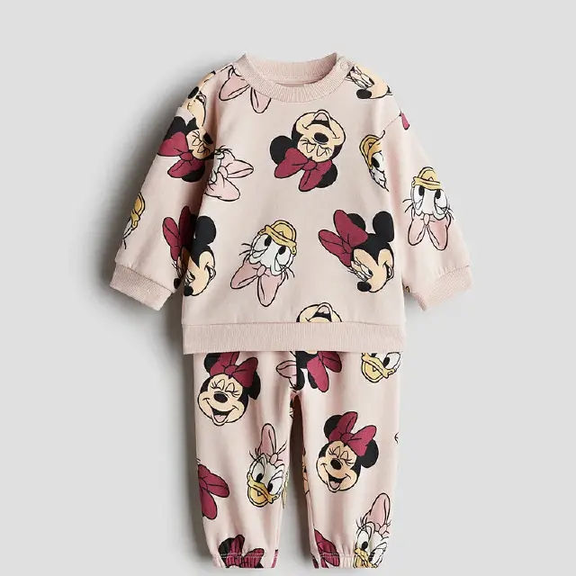 Thumbnail: Toddler Suits Cartoon Sweatshirts+Pants Two Piece Set Long Sleeve Outfits Fashio