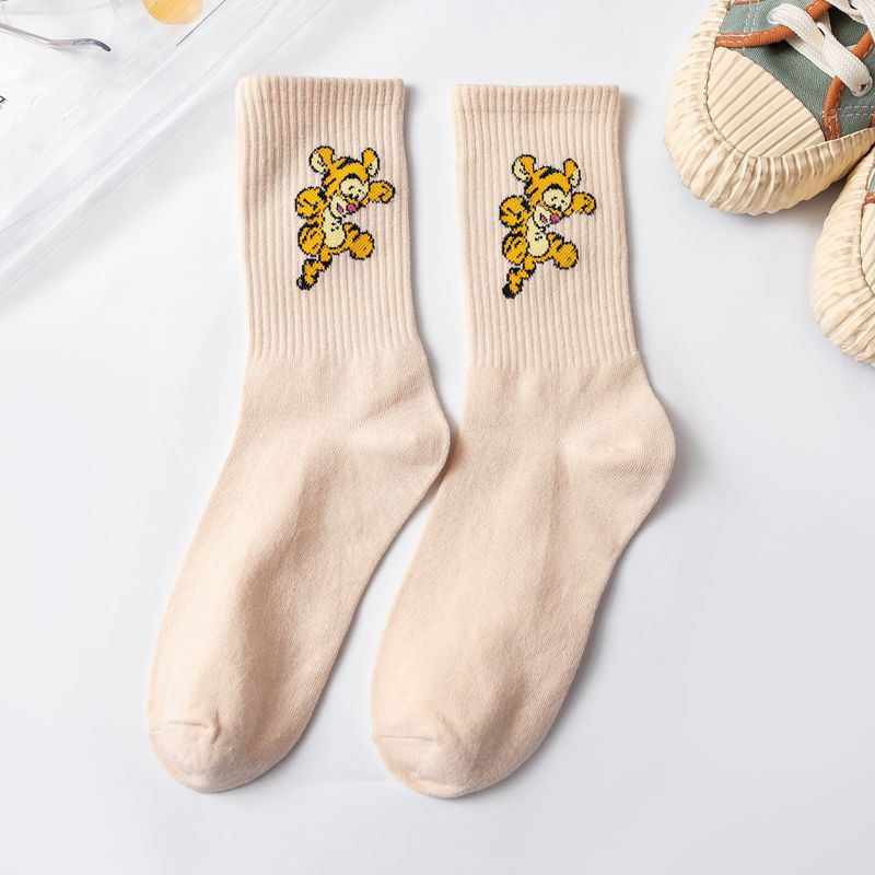 Thumbnail: Anime Sport Socks Cute Mickey Mouse Donald Duck Daisy Cartoon Mid-tube Socks Com