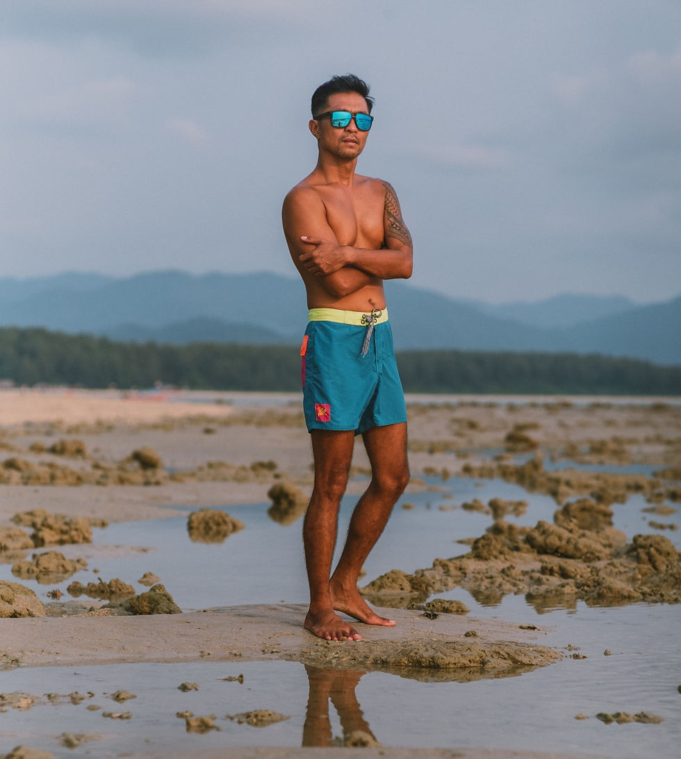Thumbnail: Outdoor Collection Men's Board Shorts : Ocean