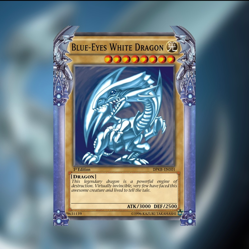 yugioh card sleeves blue eyes Imported Yu-Gi-Oh! Duelist Protectors - Twin Burst Dragon (55-Pack) - Konami Card card game 50ct Holographic Flashing (Blue-Eyes White