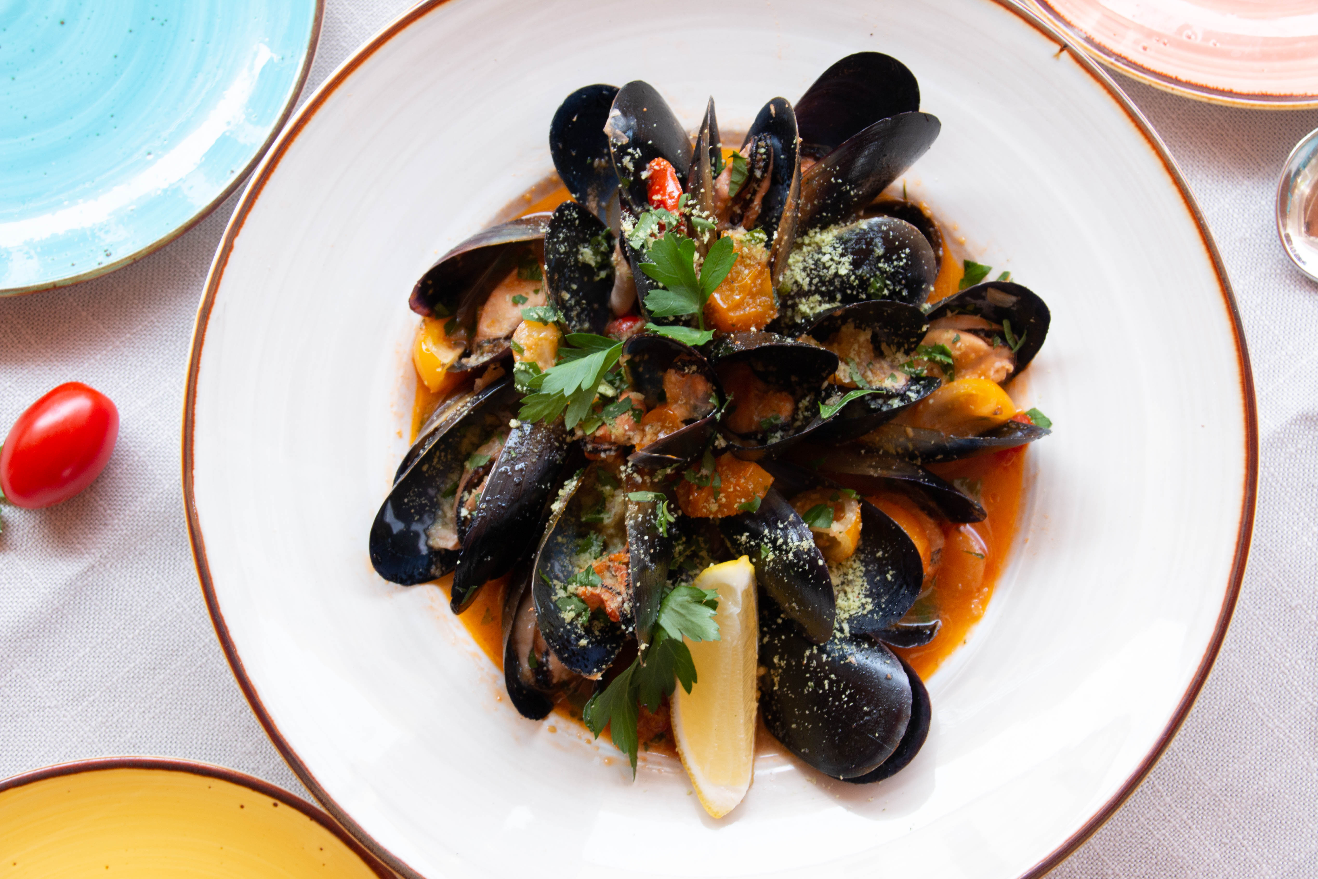 Arranged Food and Objects