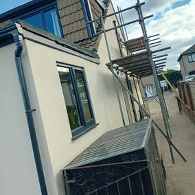 Rendered side of a house