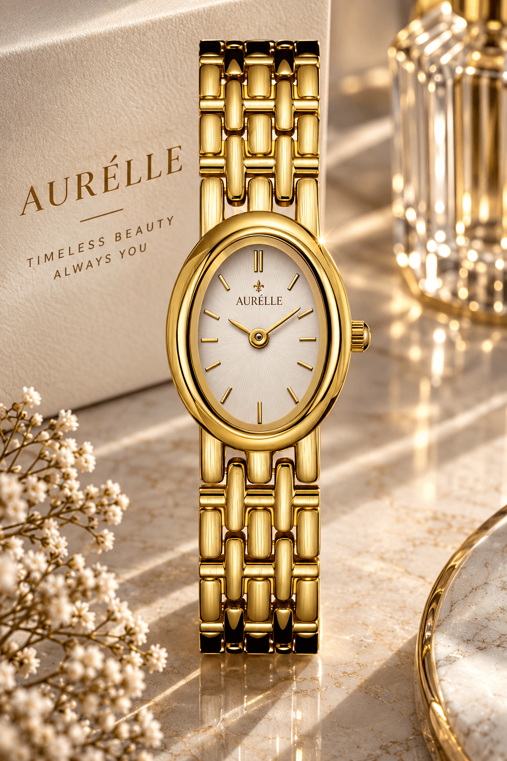Aurélle Élodie™ Oval Timepiece