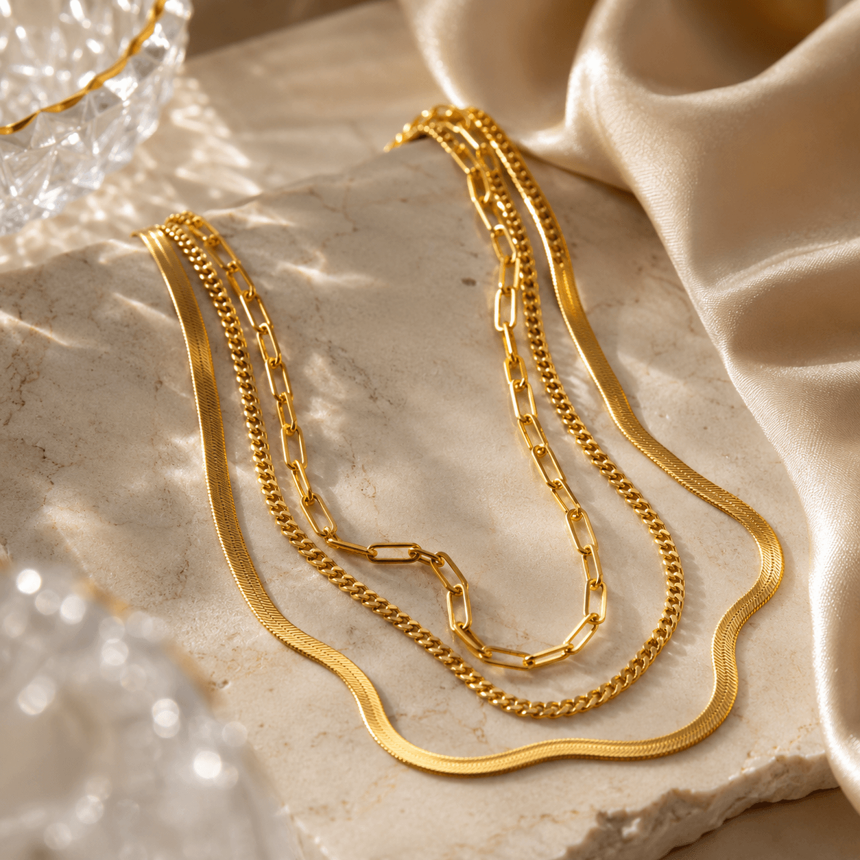 Trinity Layer Necklace