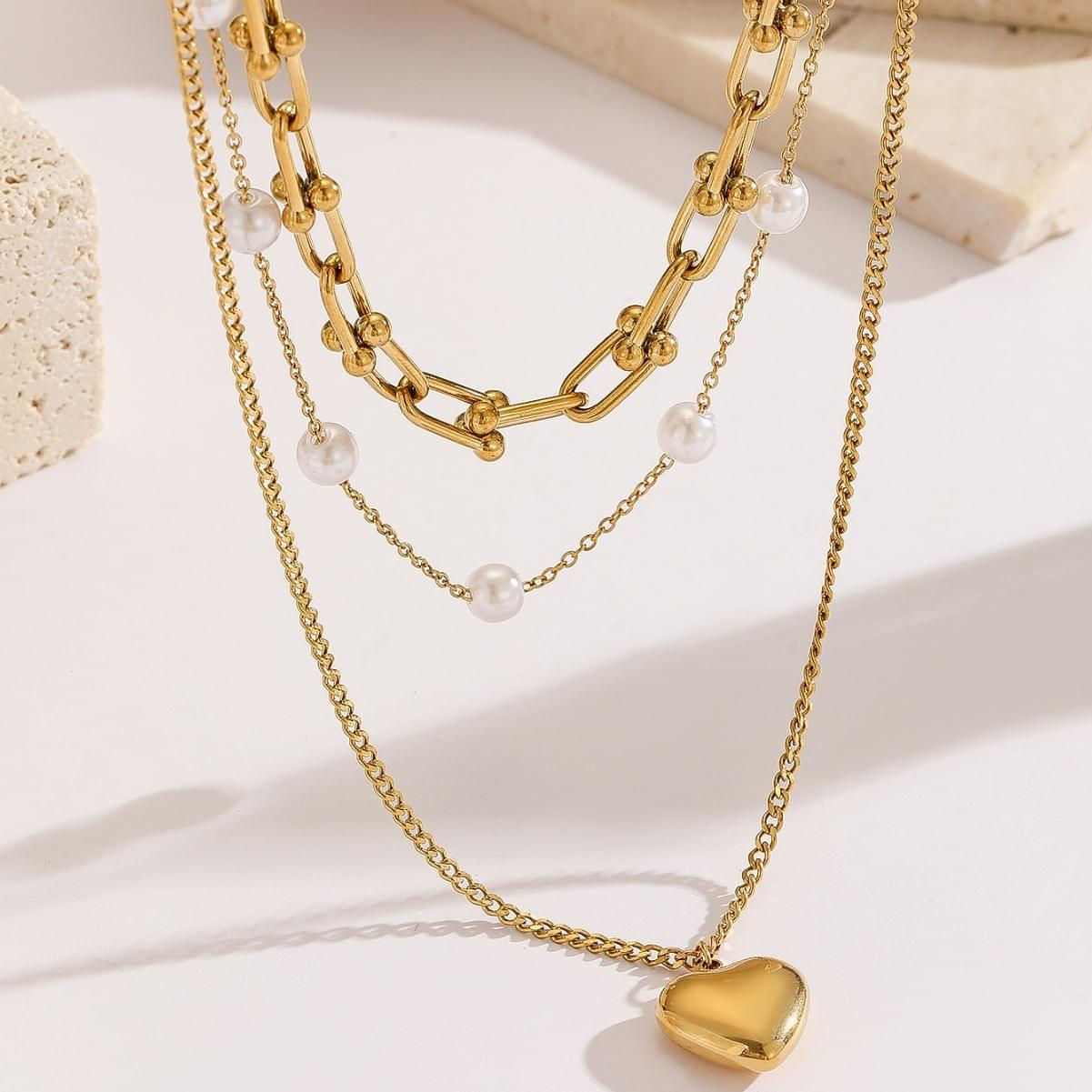 Aurélle™ Heart of Grace Layered Necklace