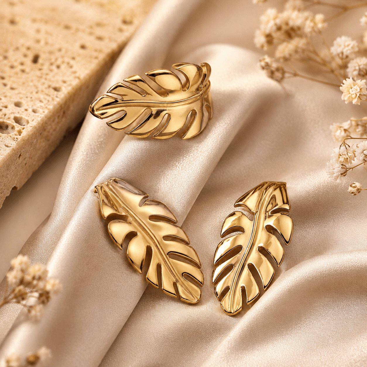 Aurélle Élan Leaf Ring Set™