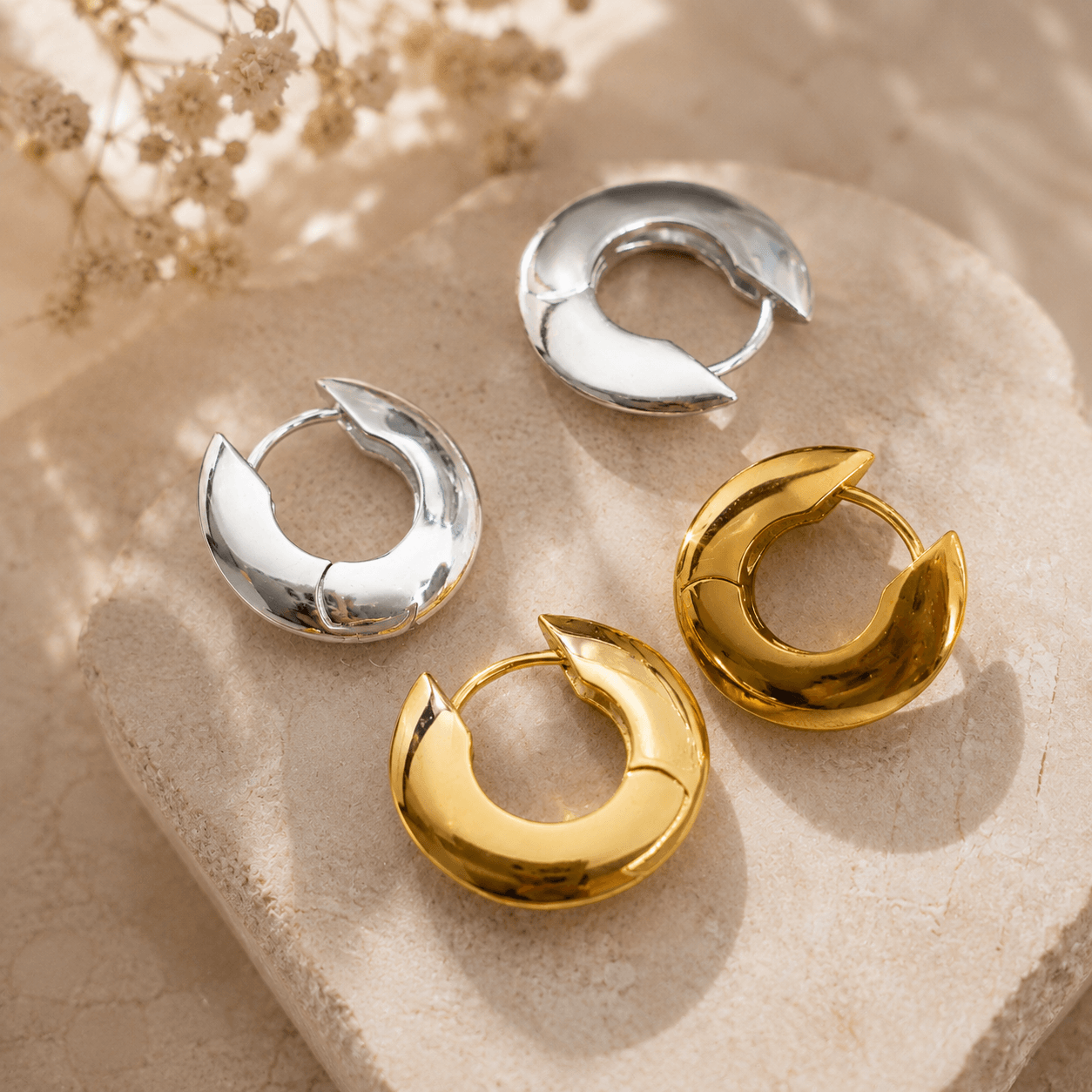 Sculpted Luxe Hoops