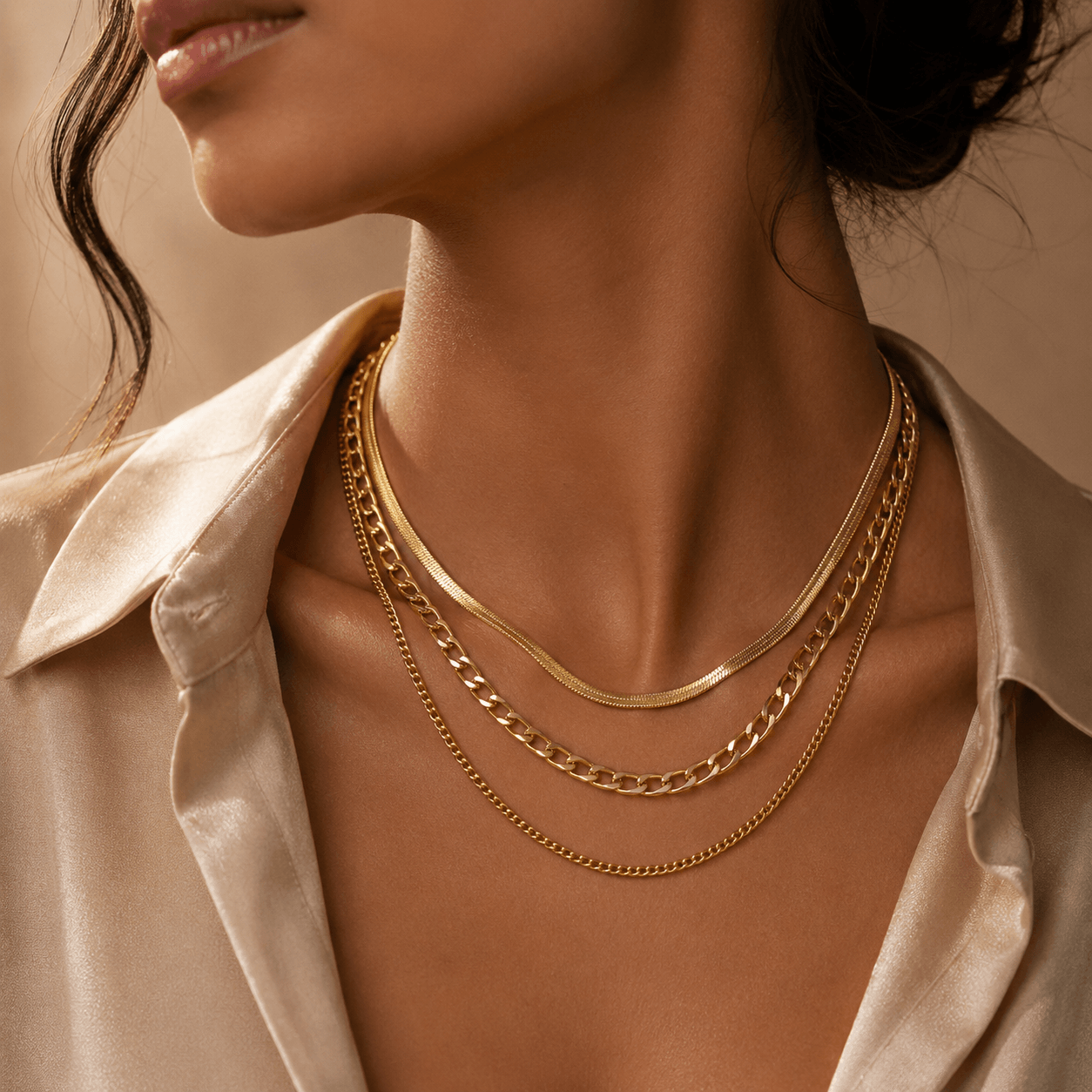 Trinity Layer Necklace