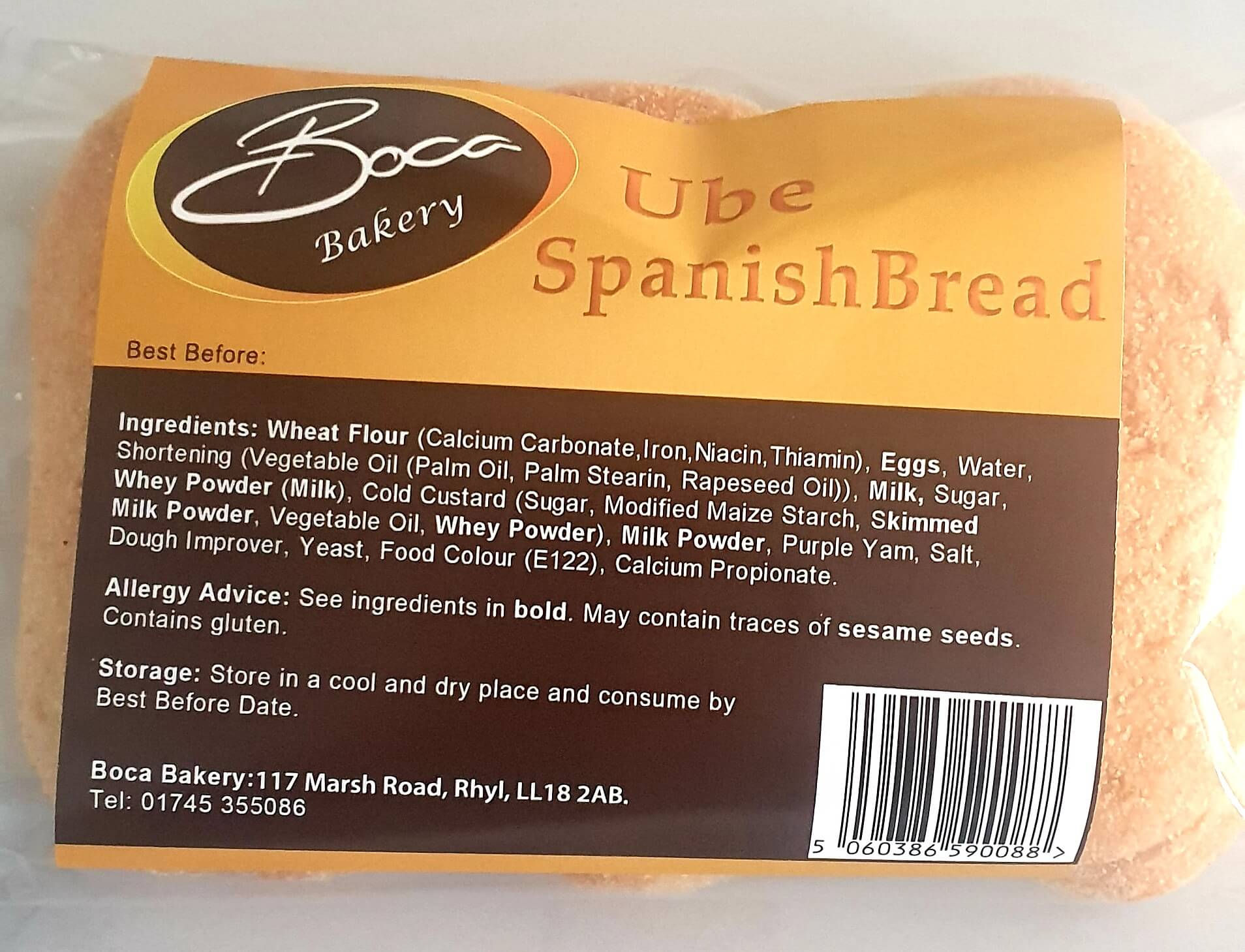 Boca Ube Spanish Bread 500g