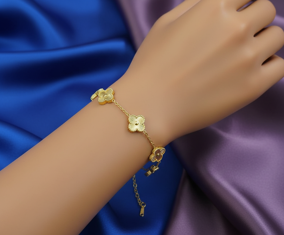 Gold Plated Waterproof Anti-Tarnish Chain Bracelet