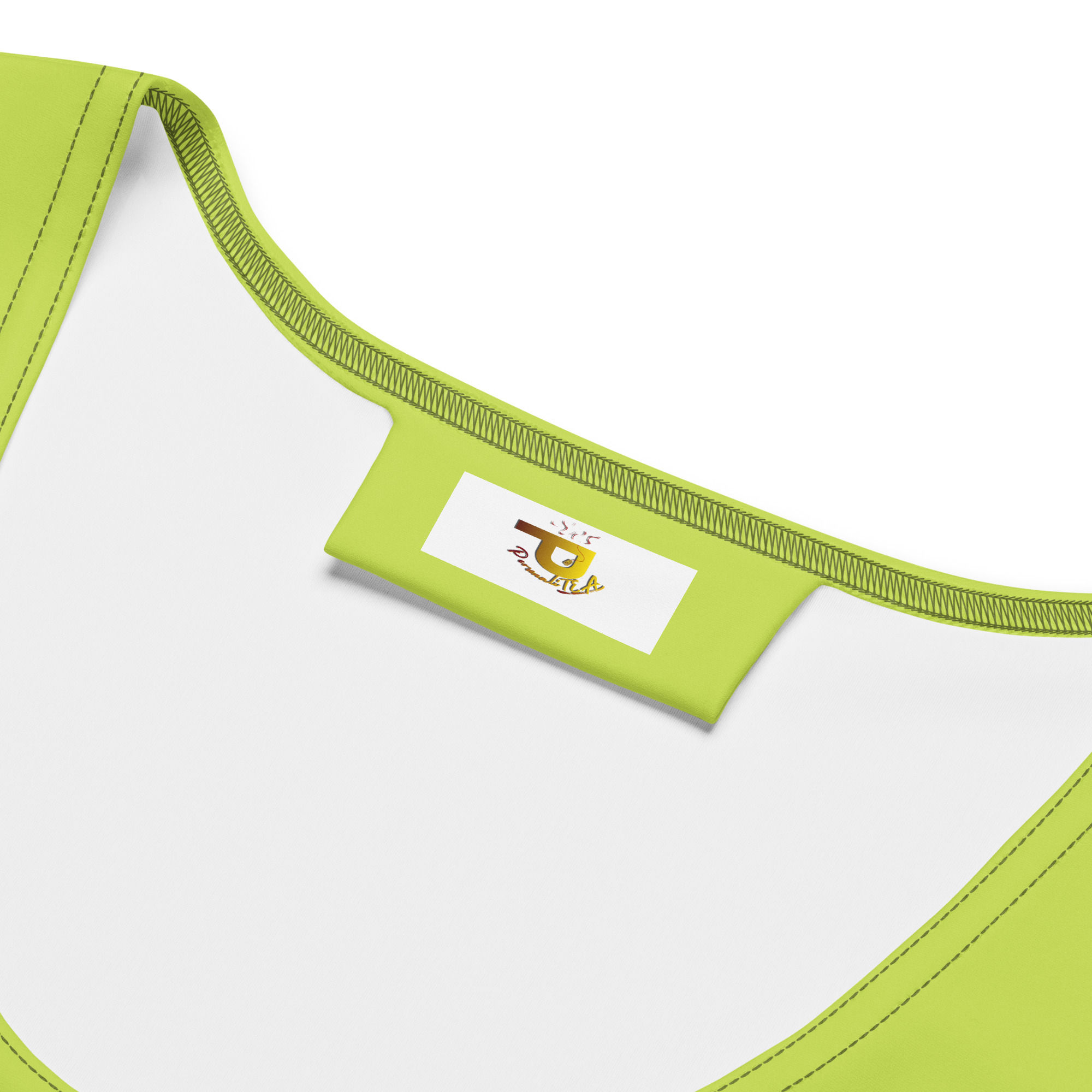 "Really Tea" Cropped Tank - MINDARO GREEN