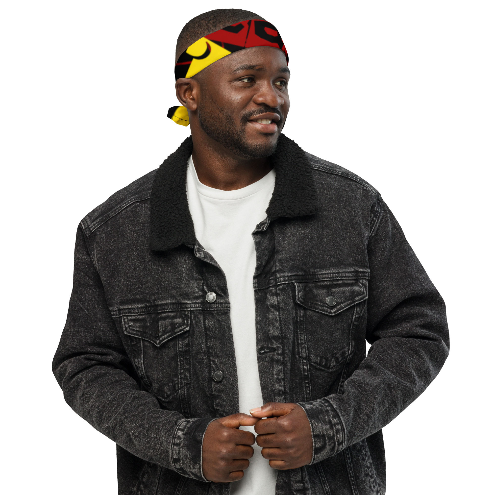 All-Over "Really Tea" Bandana - BLACK
