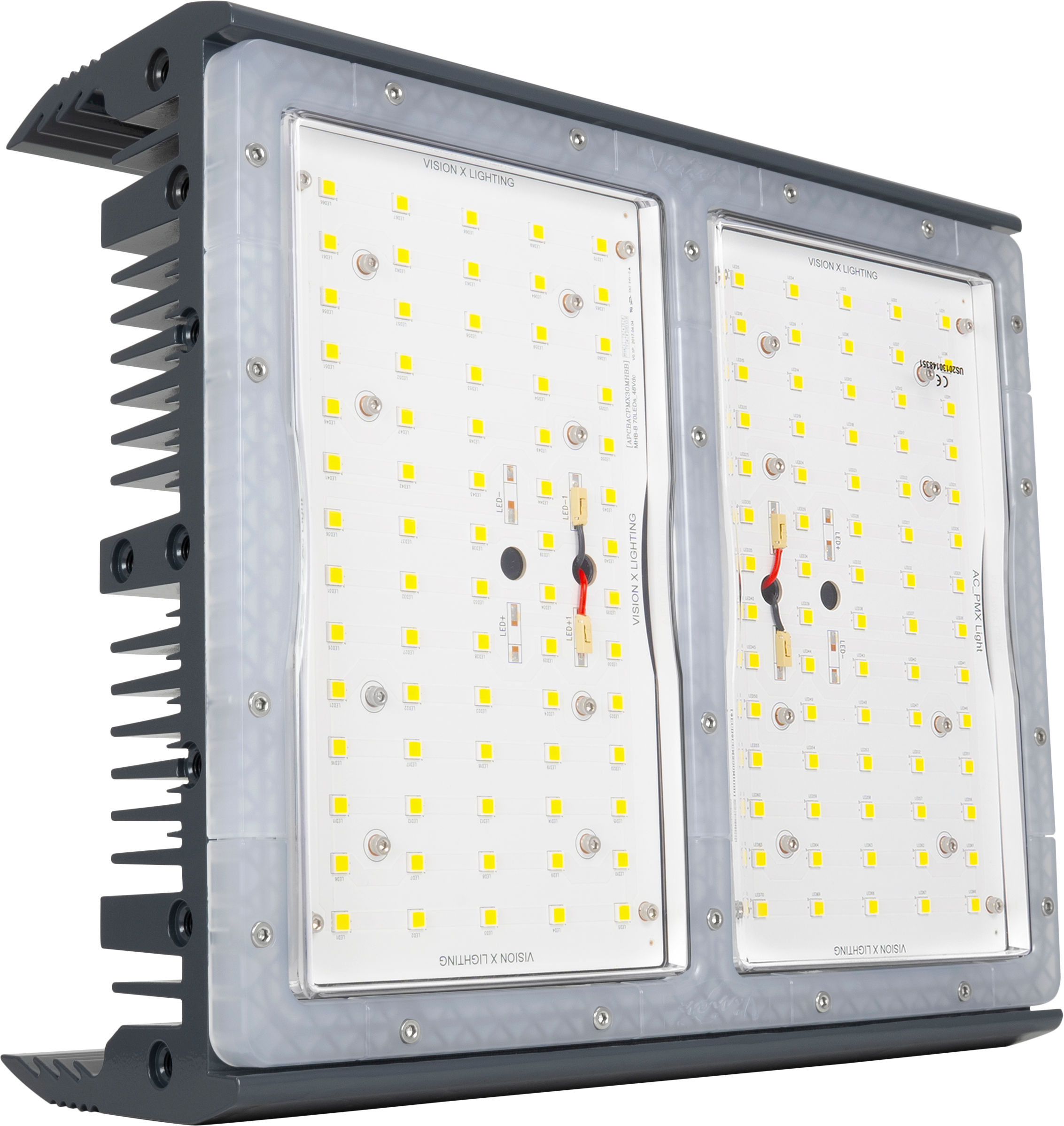 280-Watt Ultra Wide Flood Beam Pattern LED Light with Stainless Steel Bracket