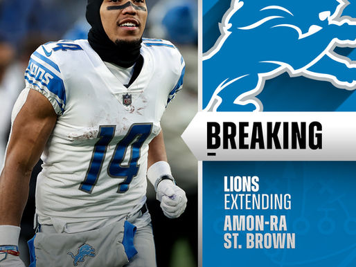 Amon-Ra St. Brown's contract extension with the Detroit Lions