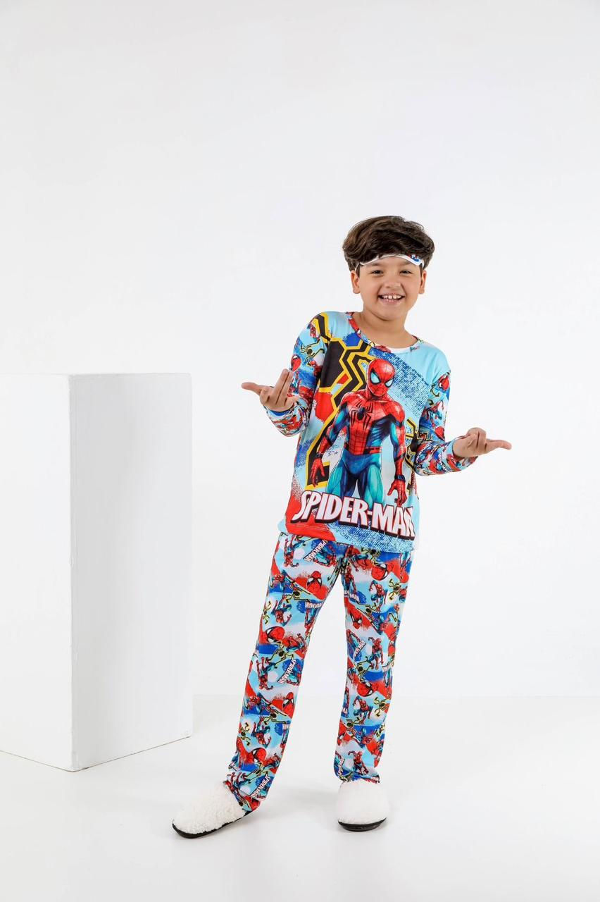 Manga longa + calça - Homem aranha