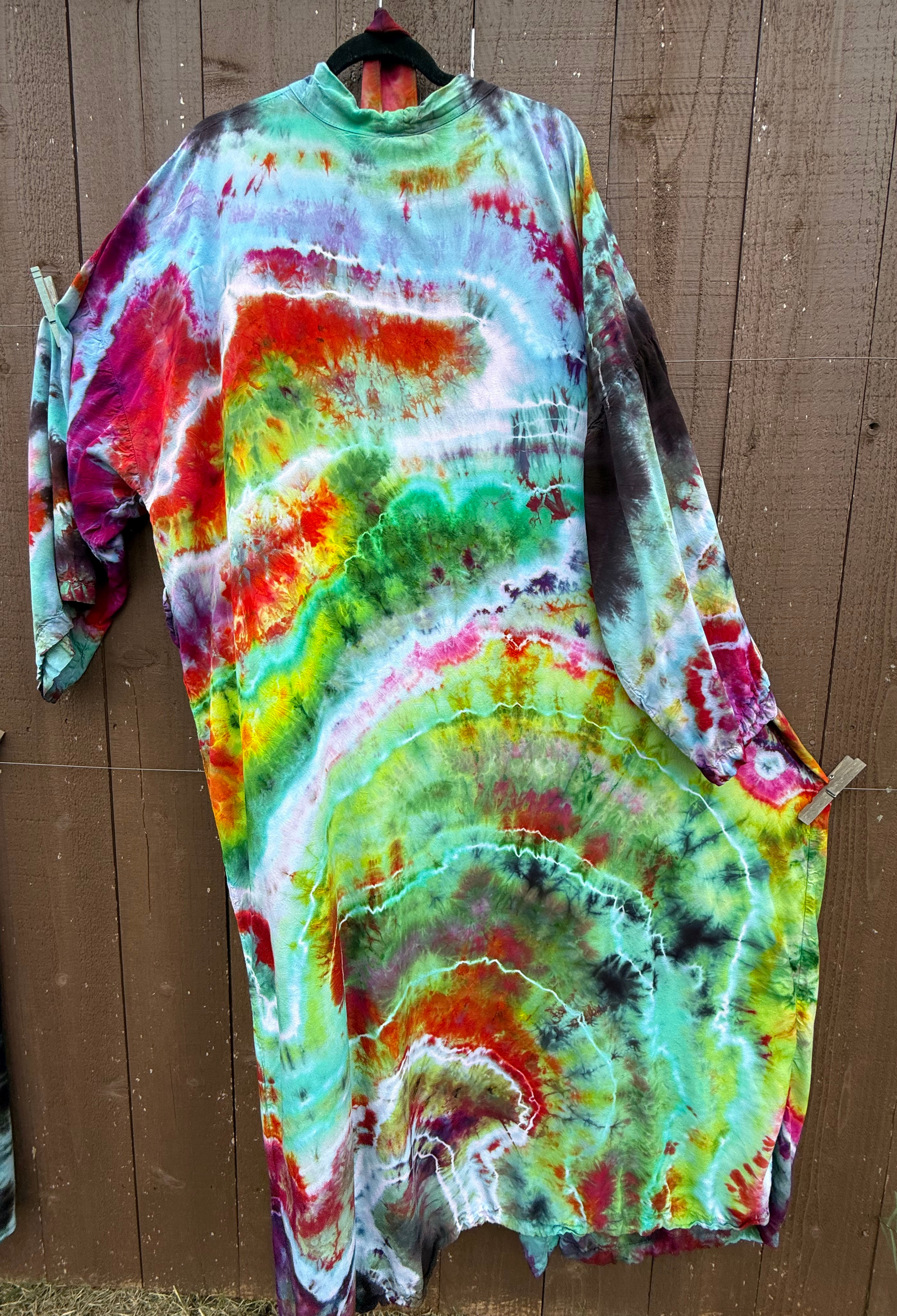 Plus Size Rayon Robe