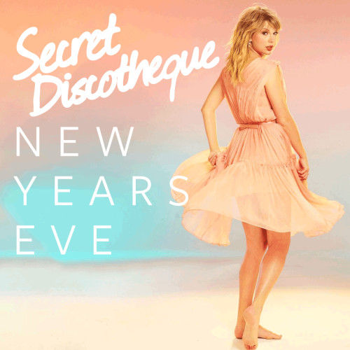 Poster with woman in peach dress
