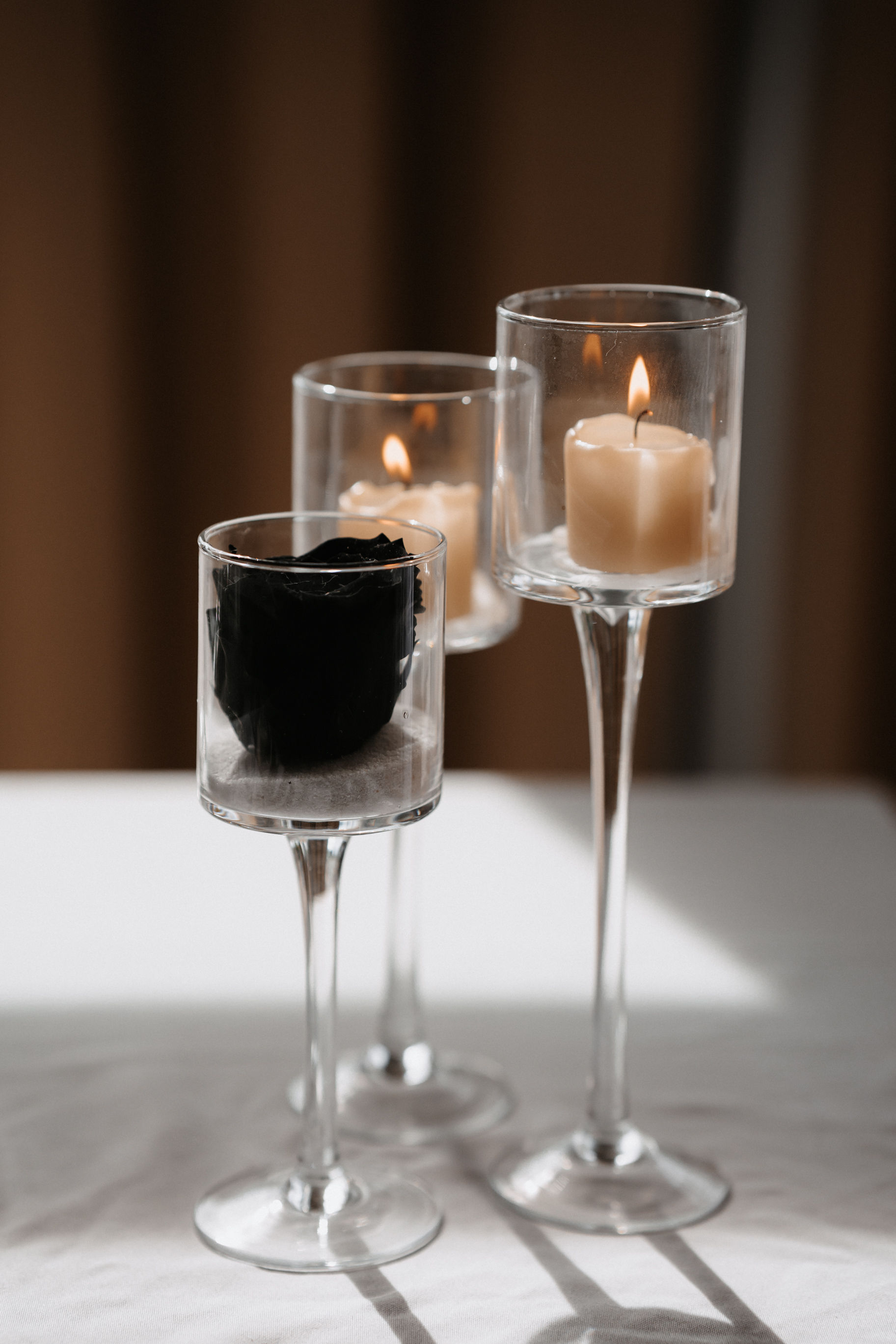 Kerzenständer "Glas" 3er-Set