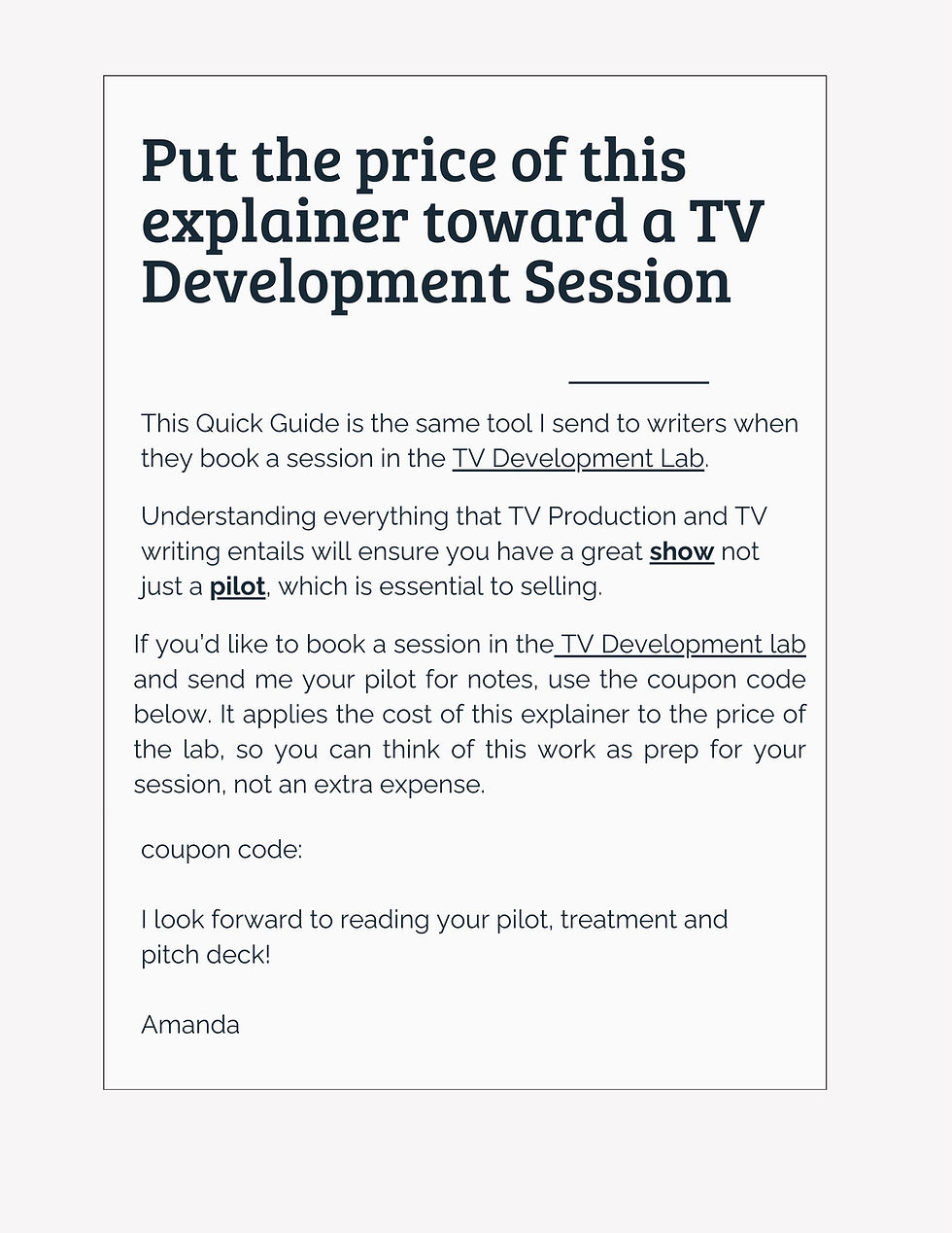 Thumbnail: How to Write a Pilot - TV 101 Explainer