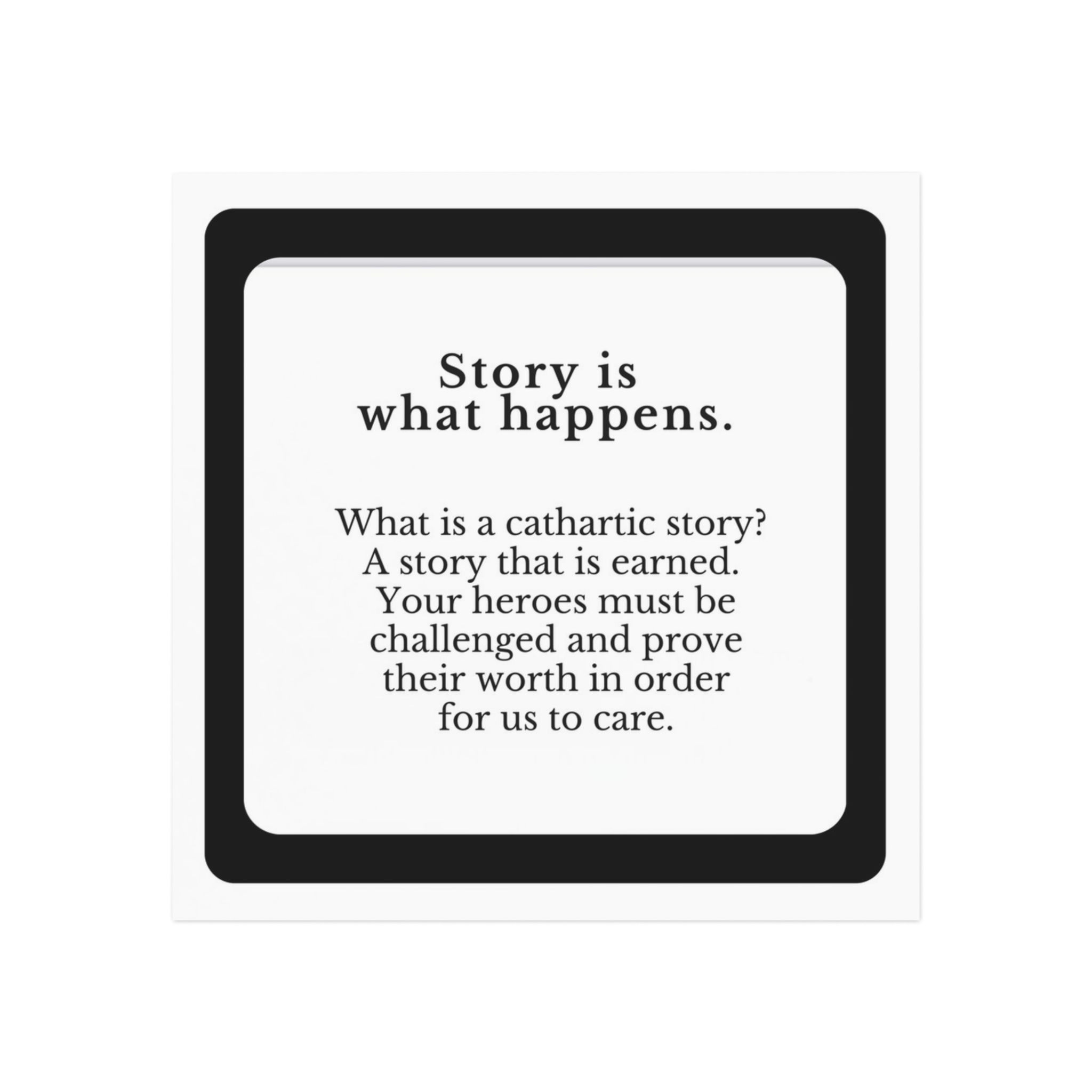 Screenwriting Rules of Thumb Magnets — Story - Literary Quote Fridge Magnet