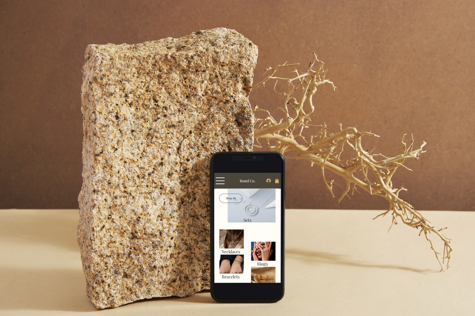 Ronel Co. Category overview Mock-up