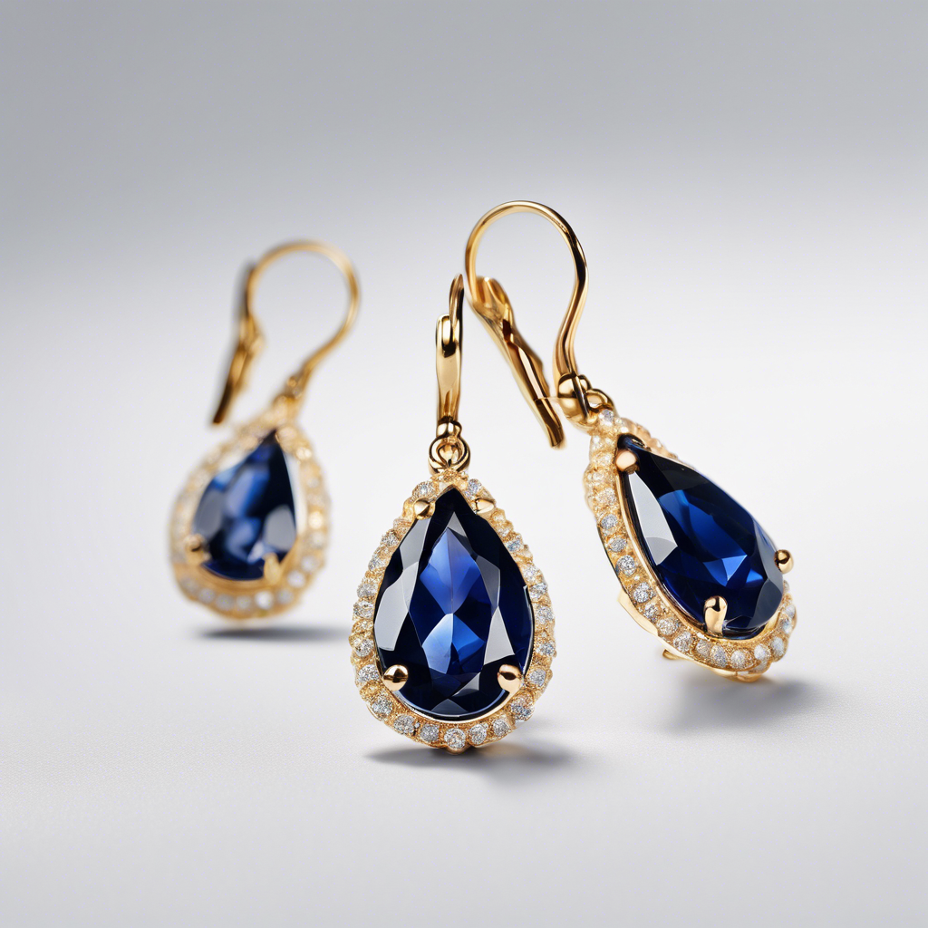 Sapphire Drop Earrings