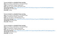 COMMUTEAIR TENTATIVE AGREEMENT ZOOM MEETING SCHEDULE